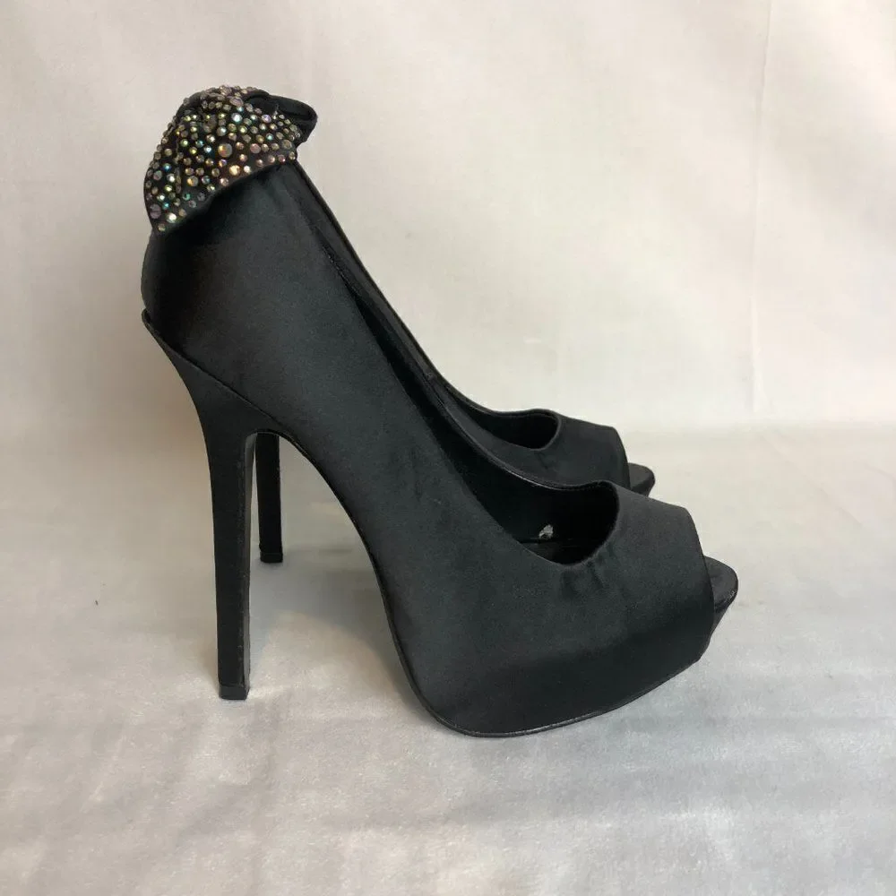 Steve Madden Black Shimma Stiletto shoes 7M.                          SC